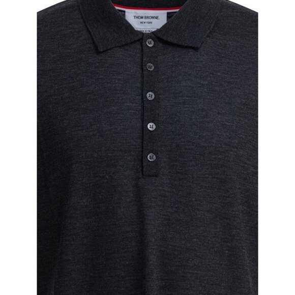 Thom Browne 4-Bar Wool Polo Shirt Tag Size 4 Men - Picture 3 of 4